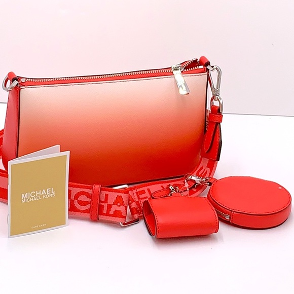 MICHAEL KORS SMALL XBODY SHOULDER BAG W TECH CORAL REEF MULTI COLOR - Picture 2 of 16